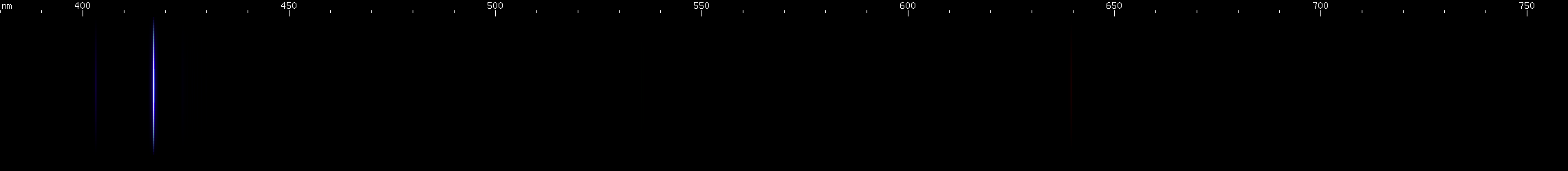 Spectral lines of Gallium.